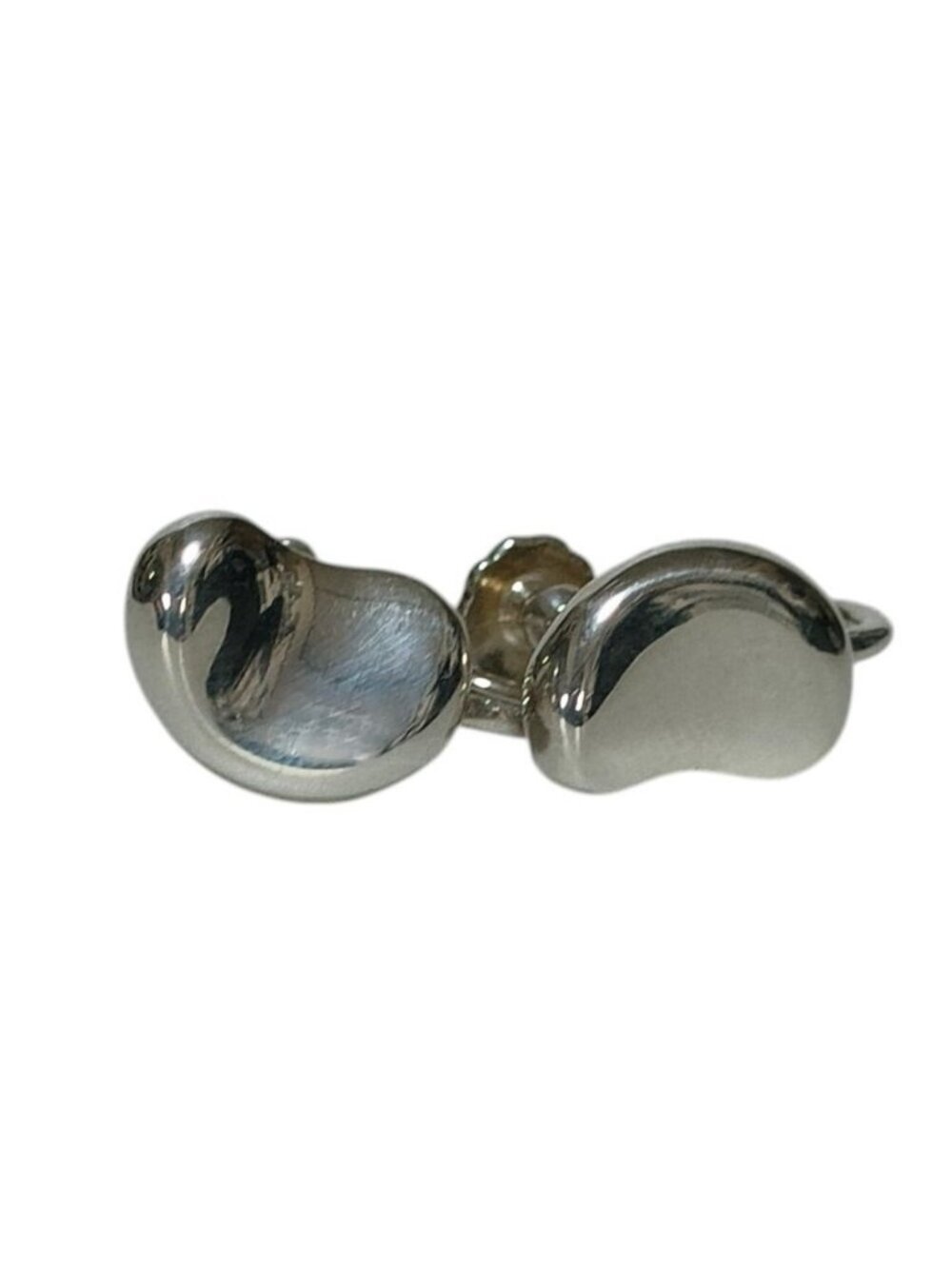 Tiffany & Co Elsa Peretti 925 Bean Earrings Silver